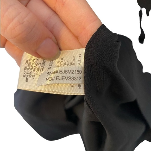 Eliza J Black Sheath Crepe Midi Dress - Picture 8 of 10